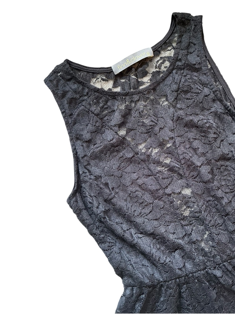 Black Lace Skater Dress - Size Small Juniors LBD Whimsigoth Fit & Flare